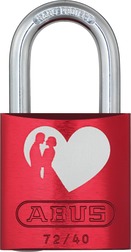 Vorhangschloss Aluminium 72/40 Love Lock